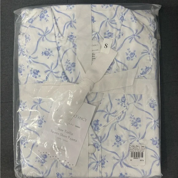 LoveShackFancy Floral Trellis Sateen Pajama Set - Picture 1 of 2